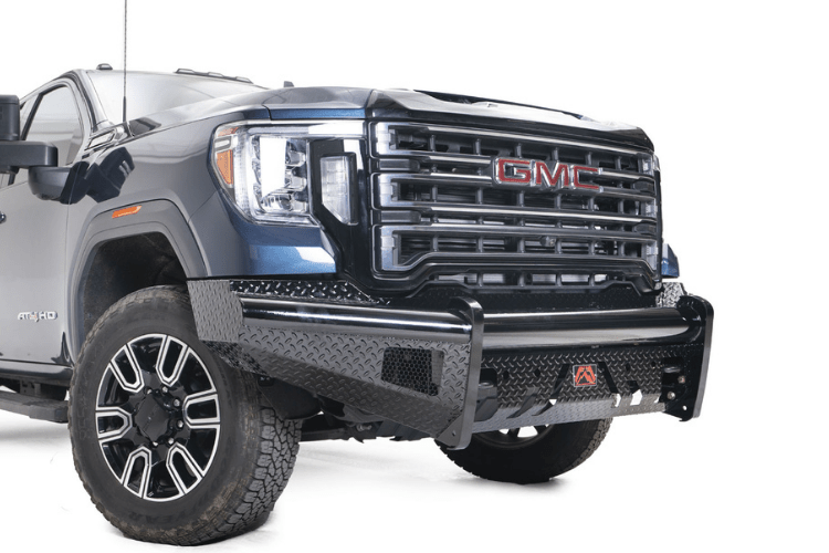 Fab Fours GM20-S5061-1 GMC Sierra 2500/3500 2020-2023 Black Steel Front Bumper With Sensor No Guard