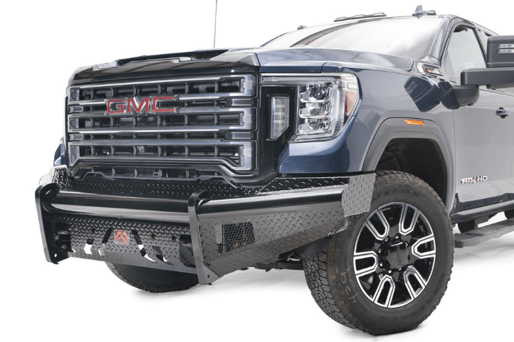 Fab Fours GM20-S5061-1 GMC Sierra 2500/3500 2020-2023 Black Steel Front Bumper With Sensor No Guard