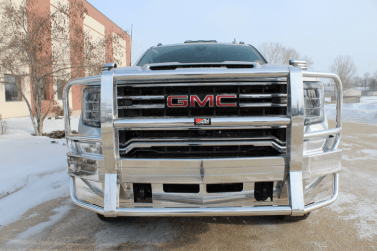 Ali Arc Traditional Aluminum GMC Sierra 2500/3500 2020-2023 Front Bumper Sensors With Rake GMR195S