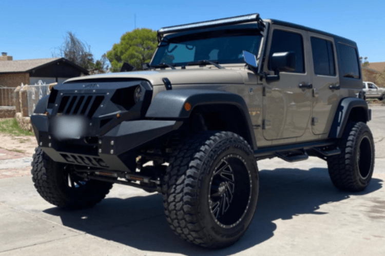 Fab Fours GR1010-1 Jeep Wrangler JK 2007-2018 Grumper Full Width Front Bumper