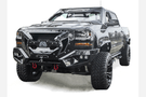 Fab Fours GR3800-1 Chevy Silverado 1500 2016-2018 Grumper Front Bumper Winch Ready Integrated Sensor Holes