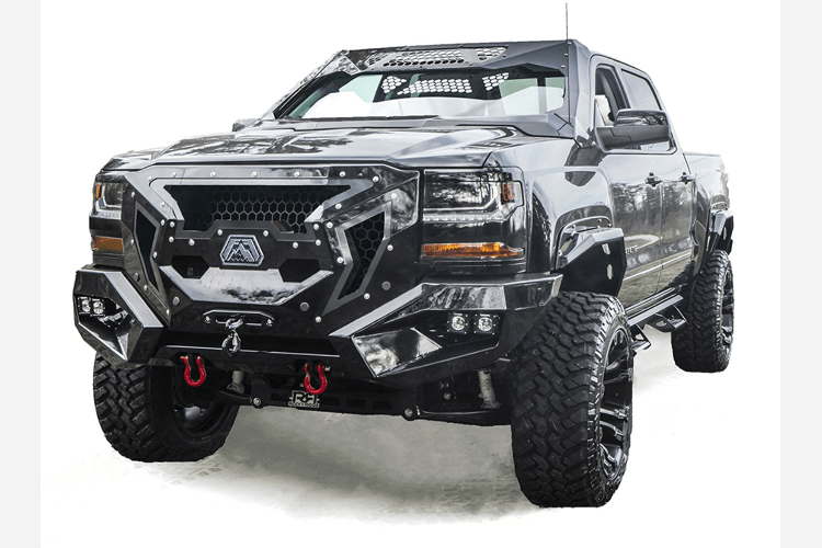 Fab Fours GR3800-1 Grumper Chevy Silverado 1500 Front Bumper 2016-2018