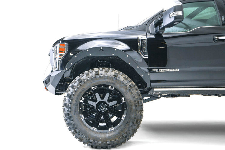 Fab Fours GR4700-1 Ford F250/F350 Superduty 2020-2022 Grumper 2.0 Front Bumper Winch Ready Integrated Sensor Holes