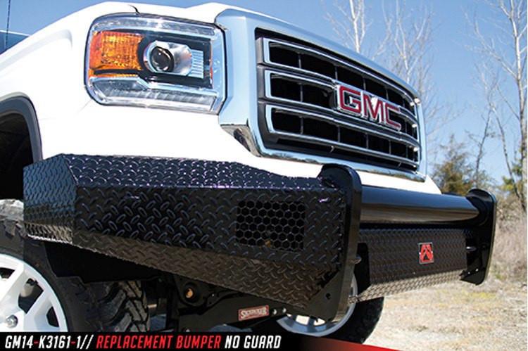 Fab Fours GMC Sierra 1500 2014-2015 Front Bumper No Guard with Tow Hooks GS14-K3161-1