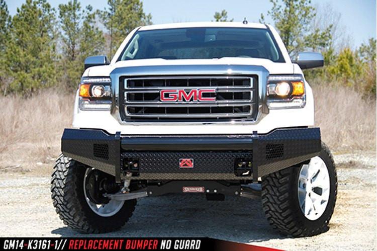 Fab Fours GMC Sierra 1500 2014-2015 Front Bumper No Guard with Tow Hooks GS14-K3161-1