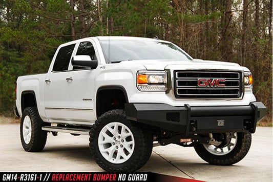 Fab Fours GMC Sierra 1500 2014-2015 Front Bumper No Guard with Tow Hooks GS14-R3161-1