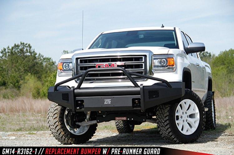 Fab Fours GMC Sierra 1500 2014-2015 Front Bumper with Pre-Runner Guard GS14-R3162-1