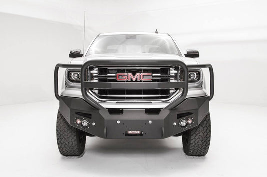 FabFours Premium Truck Front Bumper 2016 GMC Sierra 1500 GS16-F3950-1 - BumperOnly