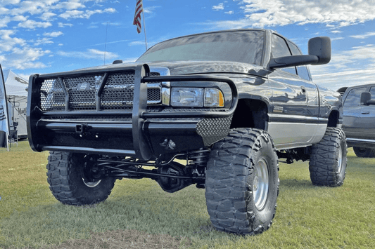 Steelcraft HD12200R Heavy-Duty Replacement Front Bumper with Receiver for 1994-2002 Dodge Ram 2500/3500, designed for maximum durability, protection, and functionality.