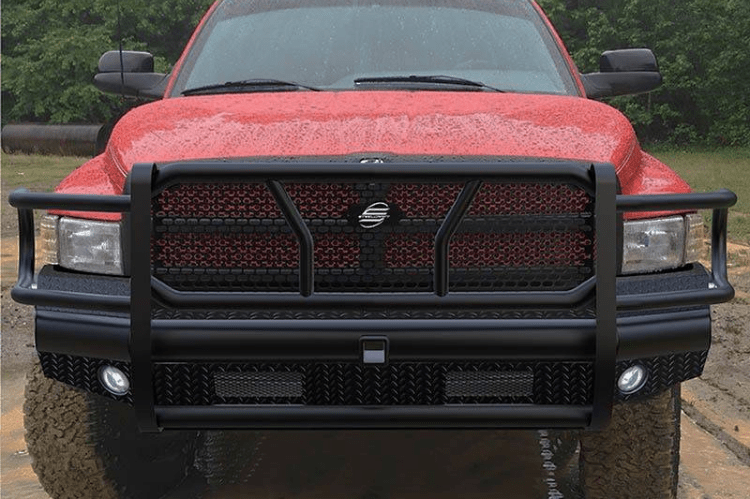 Steelcraft HD12200R Heavy-Duty Replacement Front Bumper with Receiver for 1994-2002 Dodge Ram 2500/3500, designed for maximum durability, protection, and functionality.