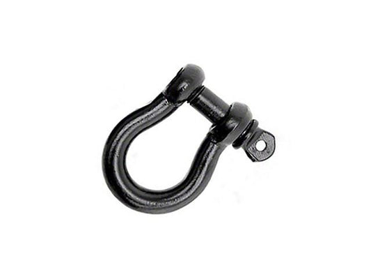 Smittybilt 13047B Black Universal 3/4" Fit Pair Shackles, 9500Lbs