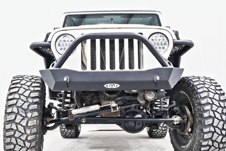 Lod Offroad Destroyer Front Bumper Jeep Wrangler YJ & TJ 1987-2006 Shorty With Bull Bar Guard JFB9671