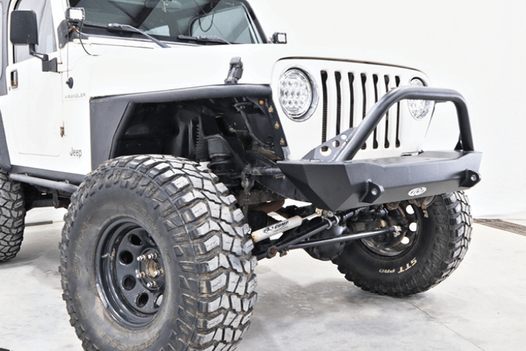 Lod Offroad Destroyer Front Bumper Jeep Wrangler YJ & TJ 1987-2006 Shorty With Bull Bar Guard JFB9671