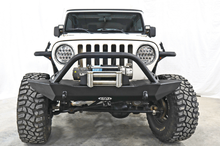 Lod Offroad Destroyer Front Bumper Jeep Wrangler YJ & TJ 1987-2006 Full-Width With Bull Bar Guard JFB9675