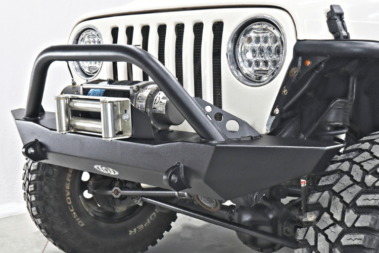 Lod Offroad Destroyer Front Bumper Jeep Wrangler LJ 1987-2006 Full-Width With Bull Bar Guard JFB9675