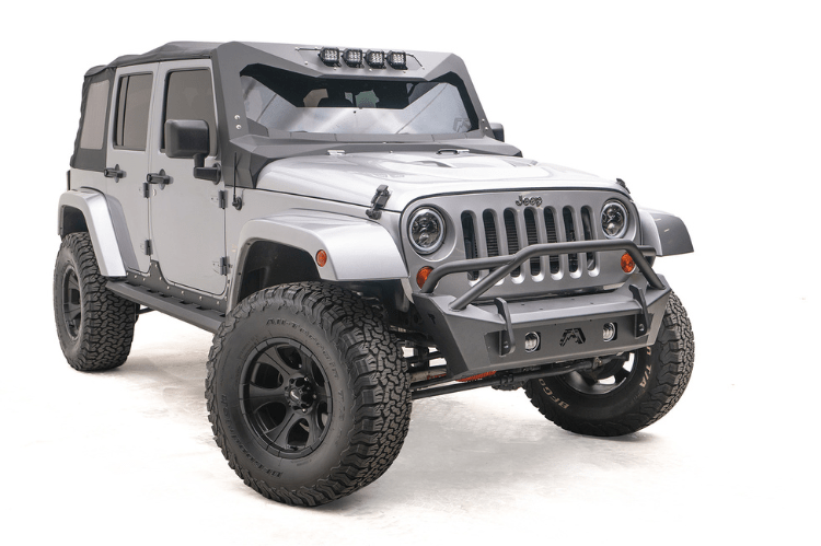 Fab Fours JK07-B1952-1 Jeep Wrangler JK 2007-2018 Stubby Front Bumper Pre-Runner Guard