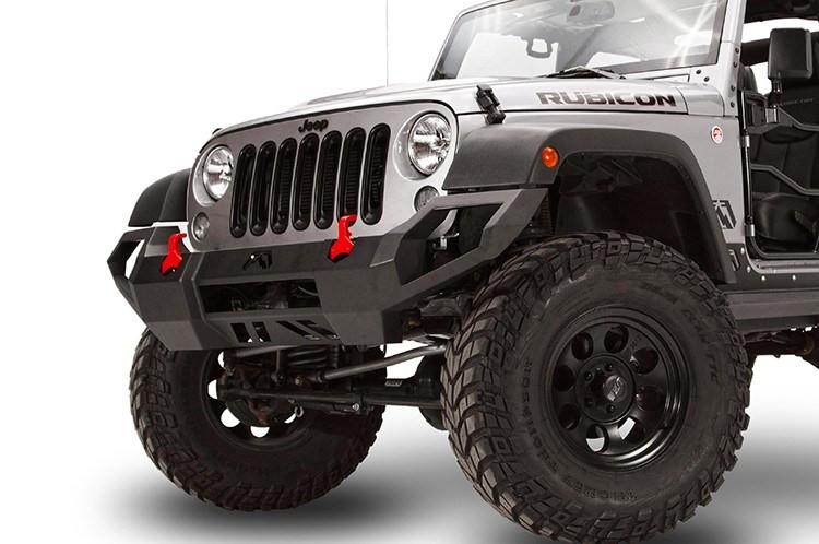 Fab Fours Vengeance Front Bumper Jeep Wrangler JK JK07-D1851-1 2007-2017 No Guard