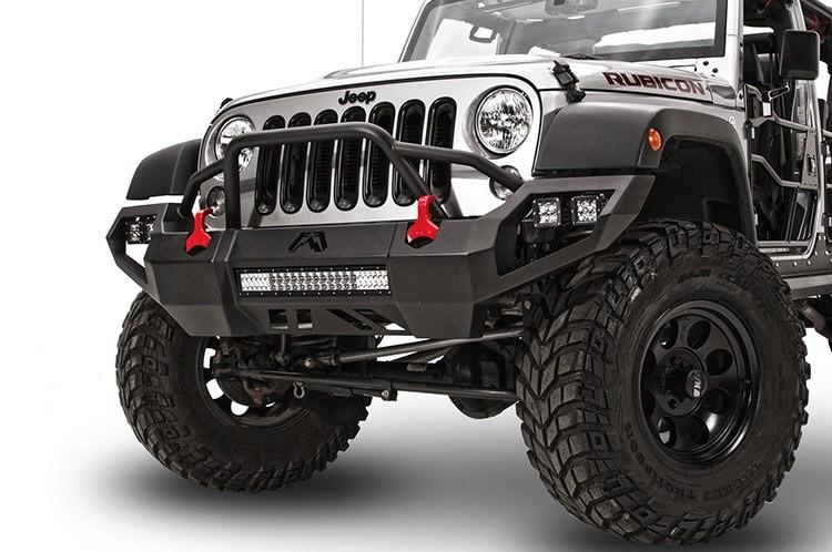 Fab Fours Vengeance Front Bumper Jeep Wrangler JK JK07-D1852-1 2007-2017 Pre-Runner Guard