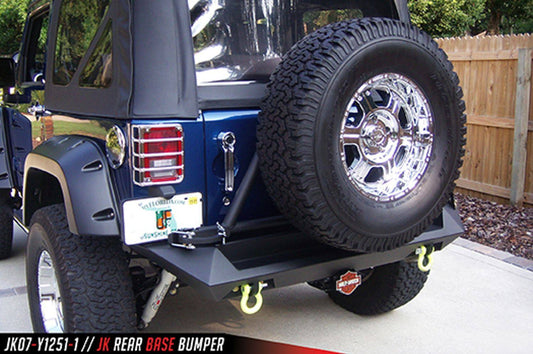 Fab Fours JK07-Y1251-1 Rear Bumper Jeep JK Wrangler 2007-2018