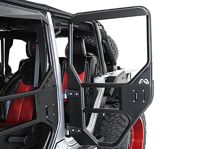 Fab Fours JK1031-1 Jeep Wrangler JK 2007-2018 Full Surround Rear Tube Door
