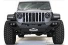 Fab Fours JL18-X4651-1 Jeep Wrangler JL 2018-2024 Matrix Front Bumper Winch Ready No Guard
