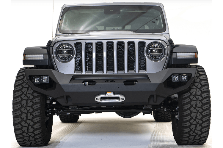 Fab Fours JL18-X4651-1 Jeep Wrangler JL 2018-2025 Matrix Front Bumper Winch Ready No Guard