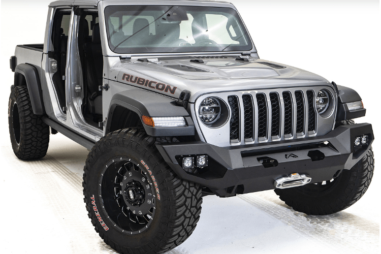 Fab Fours JL18-X4651-1 Jeep Wrangler JL 2018-2025 Matrix Front Bumper Winch Ready No Guard