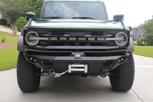 Bodyguard LAF21MYB Ford Bronco 2021-2025 Base Front Bumper Winch Ready Sensor Bare Metal