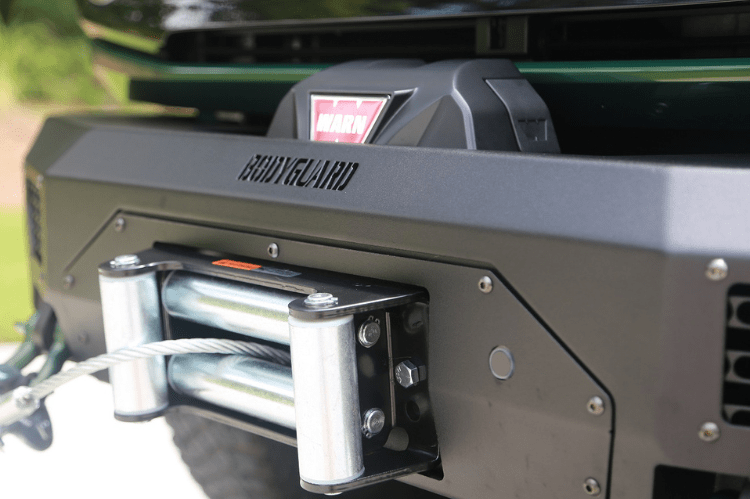 Bodyguard LAF21MYT Ford Bronco 2021-2025 Base Front Bumper Winch Ready Sensor Textured Black Powdercoat