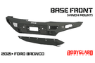 Bodyguard LAF21MYB Ford Bronco 2021-2025 Base Front Bumper Winch Ready Sensor Bare Metal