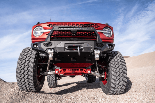 Bodyguard LBF21MYB Ford Bronco 2021-2025 Baja Front Bumper Winch Ready Sensor Bare Metal