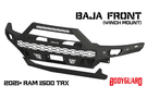 Bodyguard LBR21LYT Dodge Ram 1500 TRX 2021-2024 Freedom Series Baja Front Bumper Winch Ready Sensor Textured Black Powdercoat