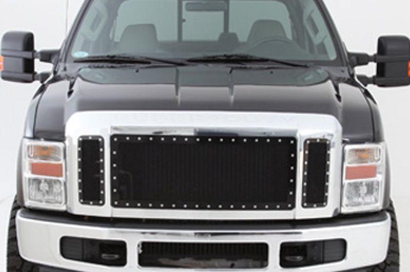 2008-2010 Smittybilt Chevy Silverado 3500 HD 615820 M-1 Wire Mesh Grilles black - BumperOnly