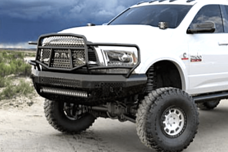 Ranch Hand MFD101BM1 2010-2018 Dodge Ram 2500/3500 Midnight Series Front Bumper With Grille Guard