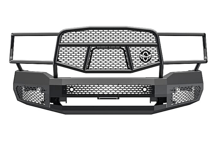 Ranch Hand MFD191BM1 2019-2024 Dodge Ram 2500/3500 Midnight Series Front Bumper with Grille Guard