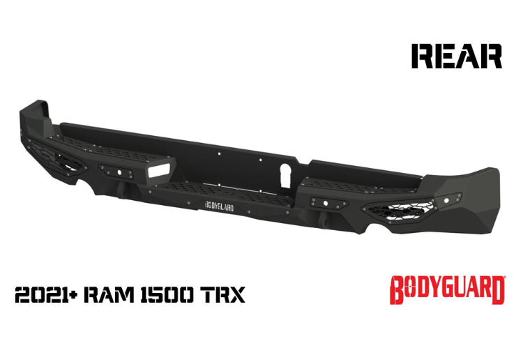 Bodyguard MGR21LYB Dodge Ram 1500 TRX 2021-2022 Freedom Series Rear Bumper Sensor Bare Metal