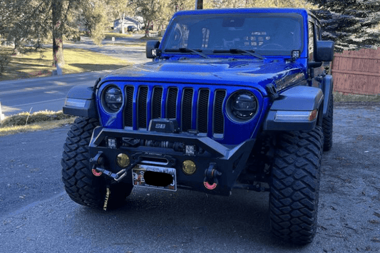 Magnum Raptor Series Jeep Wrangler JL Front Bumper 2018-2024 FBM22JPN-RT Stubby Winch Ready with RT Series Light Bracket