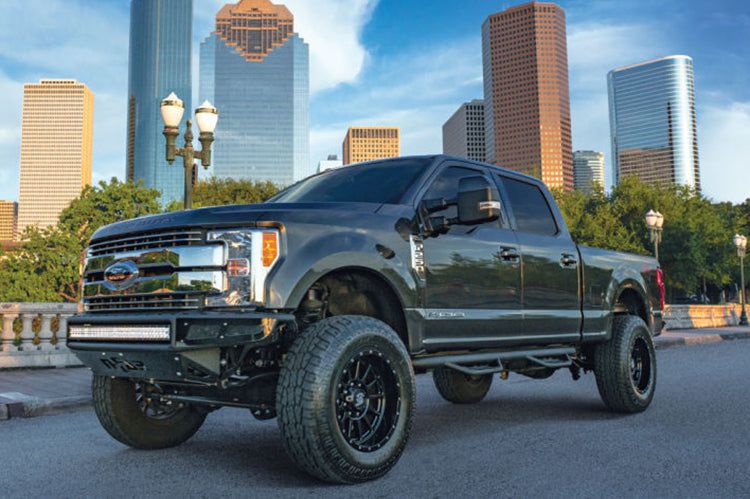 N-Fab HPF17105CC-6-TX 2017-2022 Ford F250/F350 Super Duty 6'10" Crew Podium LG & SS Steps Bar