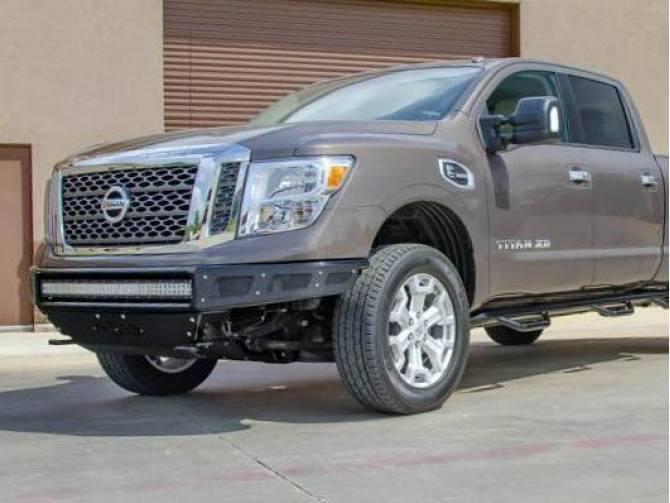 N-Fab N161MRDS-TX Front Bumper Nissan Titan 2016-2017 PreRunner Textured Black M-RDS