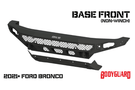 Bodyguard NAF21MYB Ford Bronco 2021-2024 Base Front Bumper Low Profile Non-Winch Sensor Bare Metal