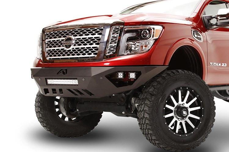Fab Fours NT16-D3751-1 Nissan Titan XD 2016-2023 Vengeance Front Bumper Sensor No Guard