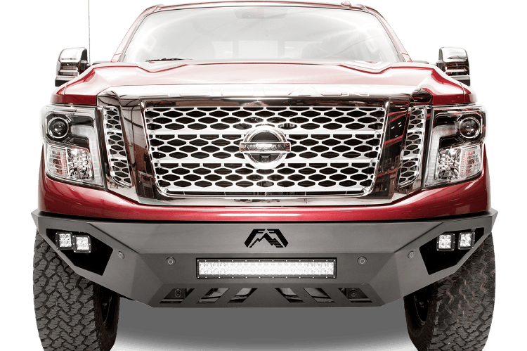 Fab Fours NT16-D3751-1 Nissan Titan XD 2016-2023 Vengeance Front Bumper Sensor No Guard