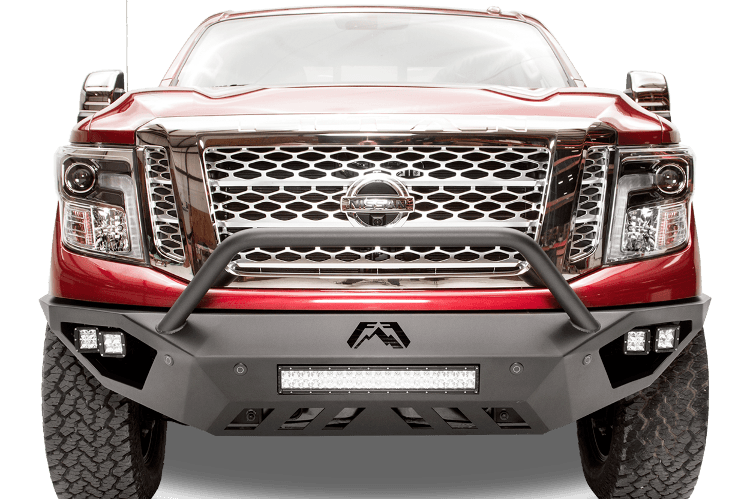 Fab Fours NT16-D3752-1 Nissan Titan XD 2016-2024 Vengeance Front Bumper Sensor with Pre-Runner Guard