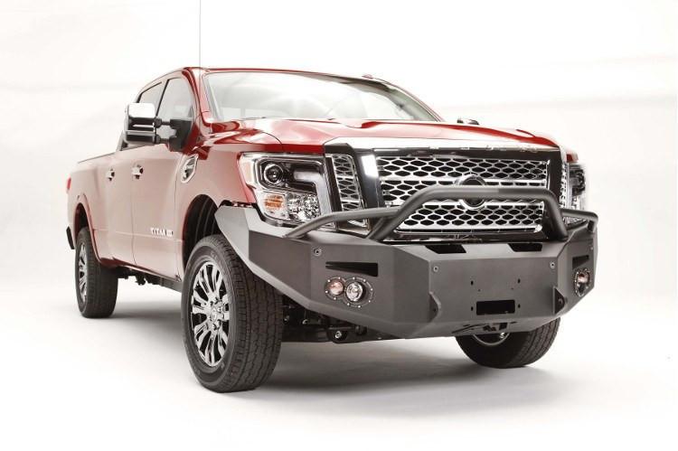 Fab Fours NT16-F3752-1 Nissan Titan XD 2016-2024 Premium Front Bumper with Pre-Runner Guard