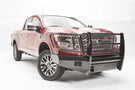 Fab Fours NT16-K3760-1 Nissan Titan XD 2016-2024 Black Steel Front Bumper Full Guard with Tow Hooks
