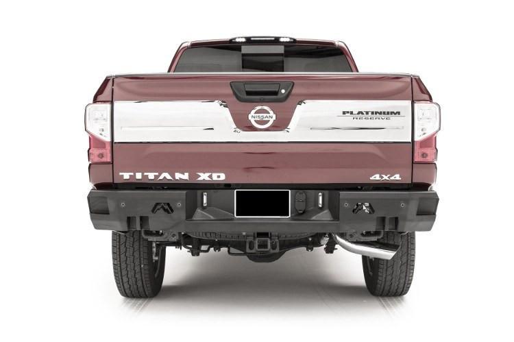 Fab Fours NT16-W3751-1 Nissan Titan XD 2016-2024 Premium Rear Bumper with Sensor