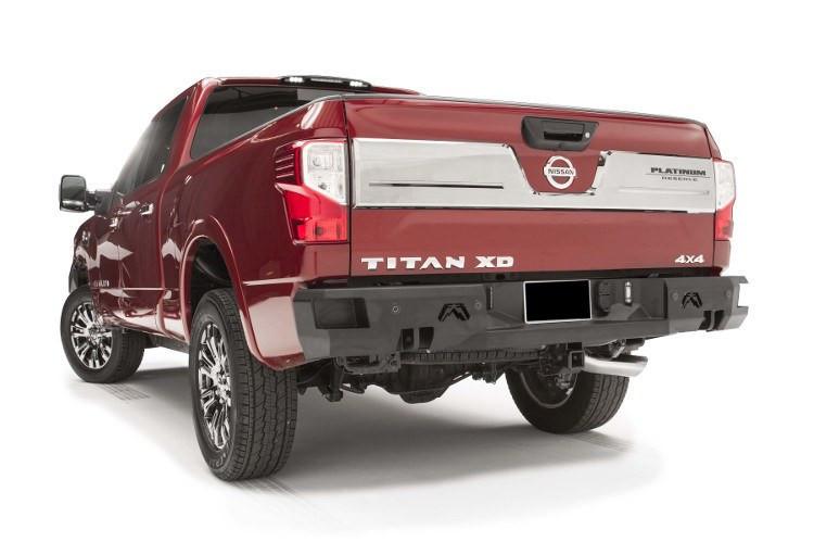 Fab Fours NT16-W3751-1 Nissan Titan XD 2016-2024 Premium Rear Bumper with Sensor
