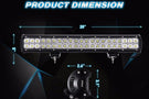 Nilight Ultra bright 20'' Universal Off-Road LED Light Bar, 126W