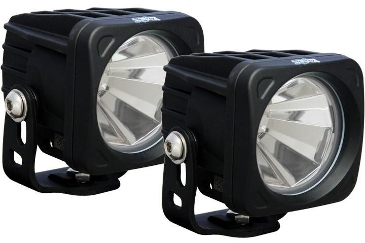 VisionX OP120KIT 3'' Square Optimus Single Auxiliary Fog Light - BumperOnly