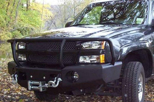 TrailReady 10300G Chevy Silverado 2500/3500 2001-2002 Extreme Duty Front Bumper Winch Ready with Full Guard - BumperOnly